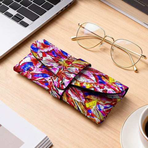 'Clematis' Faux Leather Glasses Case