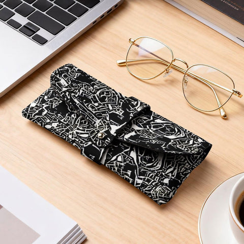 'Liquorice' Faux  Leather Glasses Case