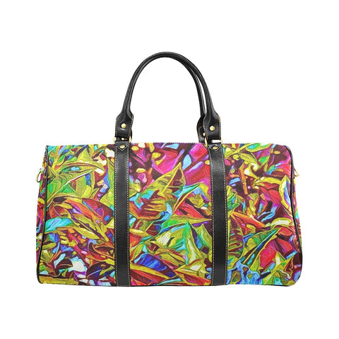 'Tropique' Nylon Duffle with Faux Leather Trim