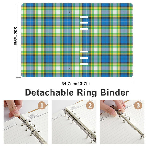 'Yorkshire Tartan' (Heritage) Faux Leather A5 Binder Notebook
