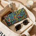 'Clematis Electra' Faux Leather Glasses Case
