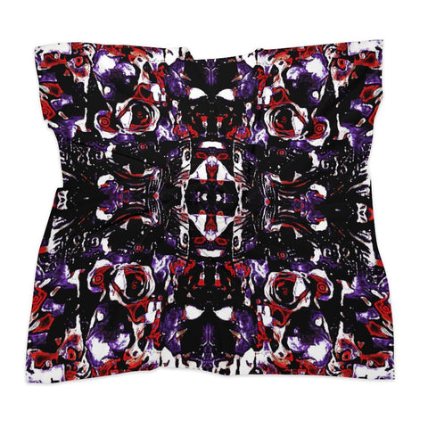 'Gothic Rose' Poly Scarf Square