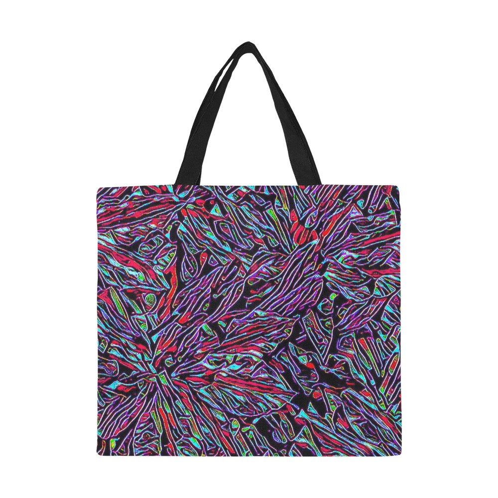 'Clematis Neon' Large Canvas Tote