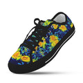 'Wild Poppies' (Black Trim) Women's Canvas Plimsolls