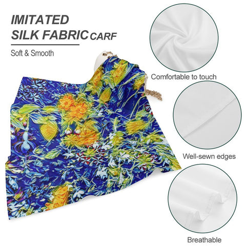 'Summer Basket' All Over Print Scarf