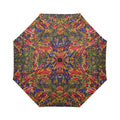 'Clematis Firestorm' Auto-Foldable Umbrella