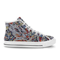 'Clematis Platinum' (White Trim) Vancouver Canvas Boots