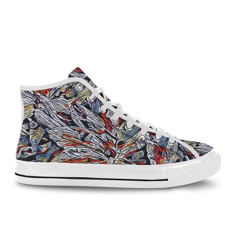'Clematis Platinum' (White Trim) Vancouver Canvas Boots