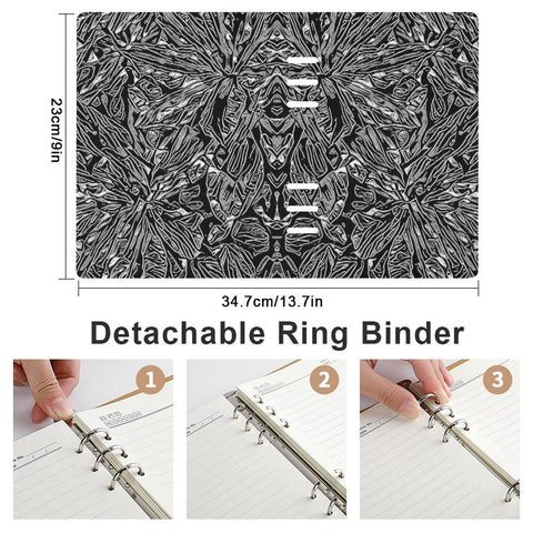 'Filament' Faux Leather A5 Binder Notebook
