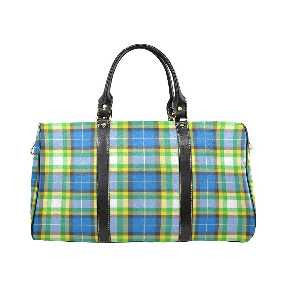 'Yorkshire Tartan' (Heritage) Nylon Duffle with Faux Leather Trim