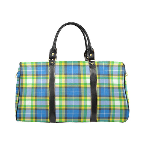 'Yorkshire Tartan' (Heritage) Nylon Duffle with Faux Leather Trim