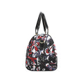 'Gothic Rose' Nylon Duffle with Faux Leather Trim