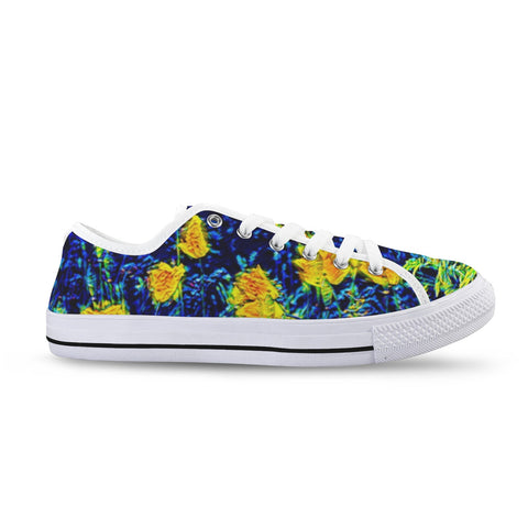 'Wild Poppies' (White) 'Seattle' Men's Trainers