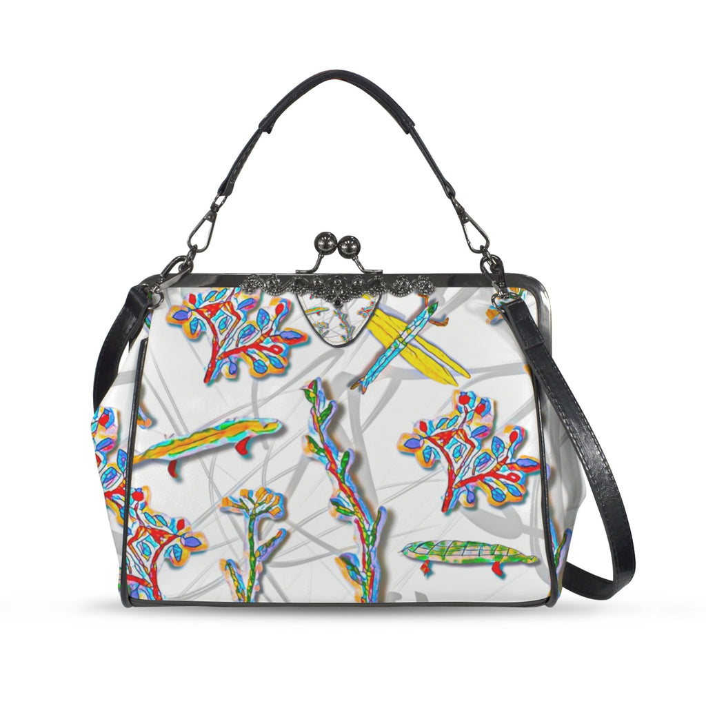 'Regenesis' Kisslock Crossbody Shoulder Bag