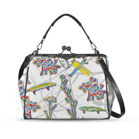 'Regenesis' Kisslock Crossbody Shoulder Bag
