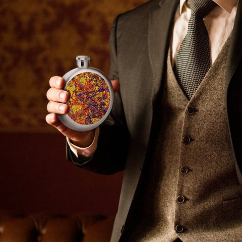 'Peony' Hip Flask