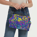 'Agapanthus' Faux Leather Kisslock Handbag Crossbody