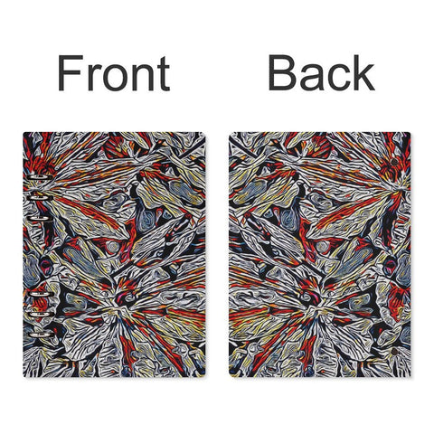 'Clematis Platinum' Faux Leather A5 Binder Notebook