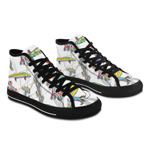 'Regenesis' (White Edit - Black Trim) Vancouver Women's Canvas Boots