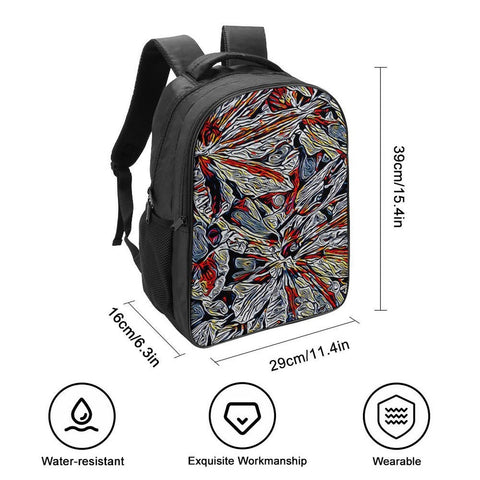 'Clematis Platinum' Nylon Backpack