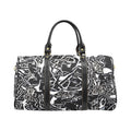 'Liquorice' Nylon Duffle With Faux Leather Trim