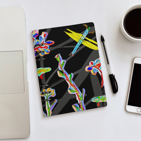 'Regenesis' (Black Edit) Faux Leather A5 Binder Notebook