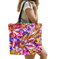 'Clematis' Large Canvas Tote