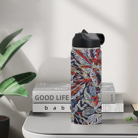 'Clematis Platinum' Insulated Water Bottle