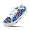 'Clematis Sapphire' (White Trim) Women's Canvas Plimsolls