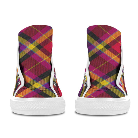 'Yorkshire Moorland' (Slant - White) Vancouver Canvas Boots