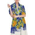'Summer Basket' Tassel Fleece Scarf