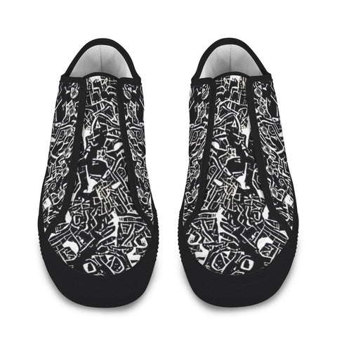 'Liquorice' (Black Trim) Women's Canvas Plimsolls