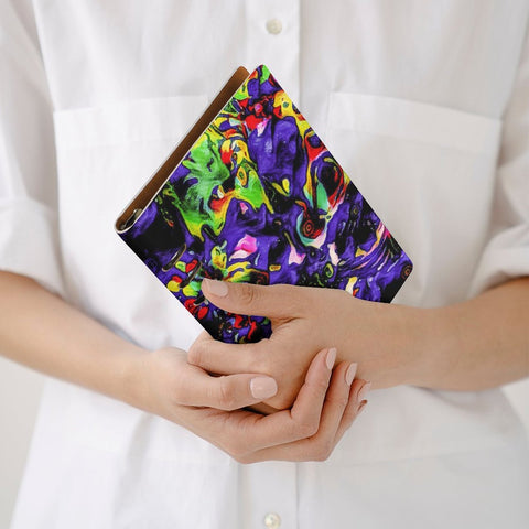 'Purple Haze' Faux Leather A5 Binder Notebook
