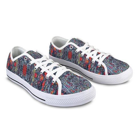 'Graphite' (White Trim) Women's Canvas Plimsolls