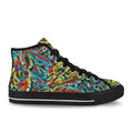 'Clematis Electra' (Black Trim) Vancouver Canvas Boots