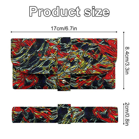 'Eathquake' Faux Leather Glasses Case