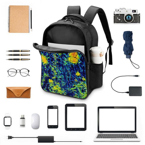 'Wild Poppies' Nylon Backpack