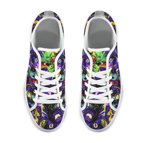 'Purple Haze' (White Trim) Women's Canvas Plimsolls