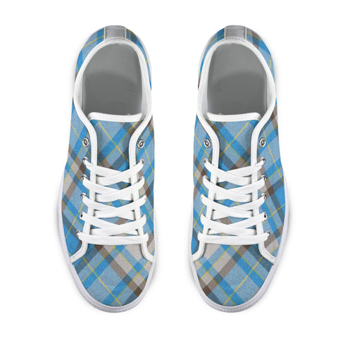 'Yorkshire Marine' (Slant/White Trim) Women's Canvas Plimsolls