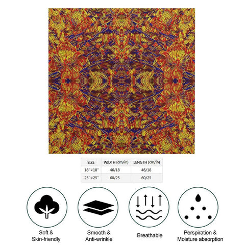 'Peony' Poly Scarf Square