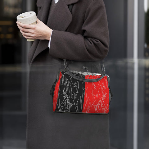 'Bloodlust' PU Kisslock Crossbody