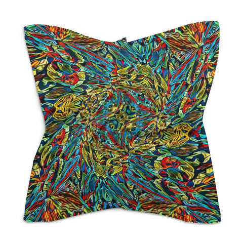 'Clematis Electra' Poly Scarf Square