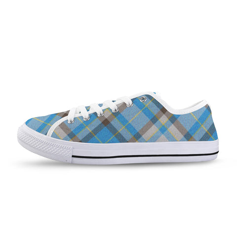 'Yorkshire Marine' (Slant/White Trim) Women's Canvas Plimsolls
