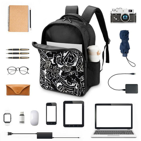 'Liquorice' Nylon Backpack