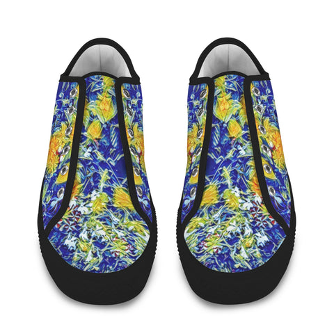 'Summer Basket' (Black Trim) 'Seattle' Women's Trainers