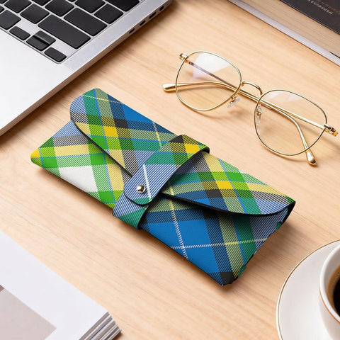 'Yorkshire Tartan' (Slant) Faux Leather Glasses Case