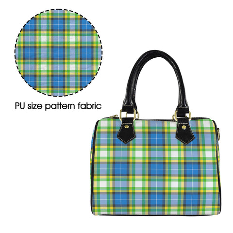 'Yorkshire Tartan' Mini-Boston PU Handbag