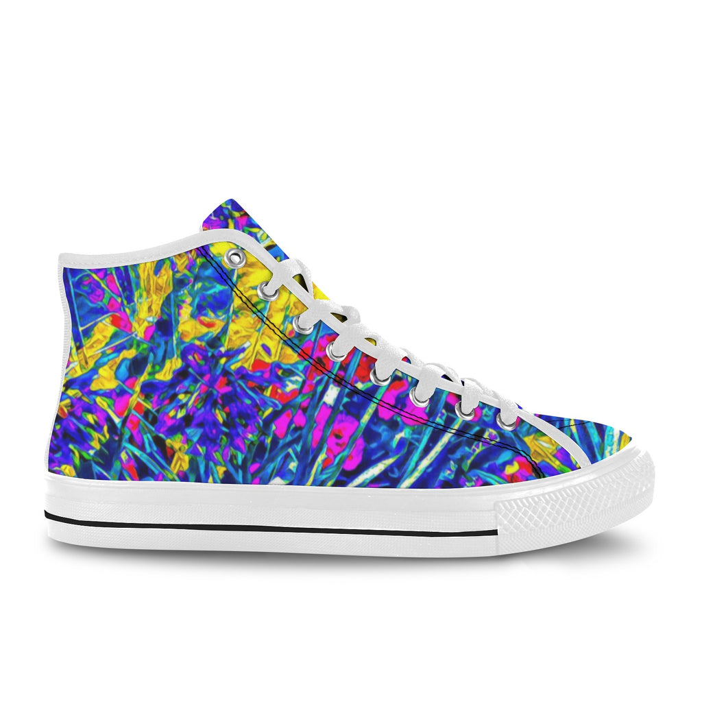 'Agapanthus' (White Trim) Vancouver Canvas Boots
