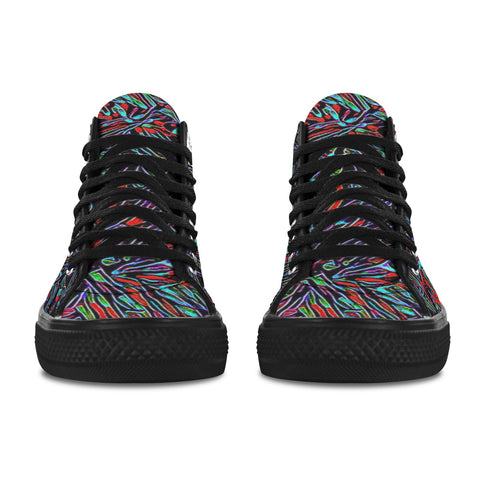 'Clematis Neon' (Black Trim) Vancouver H Women's Canvas Shoes (1013-1)