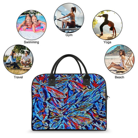 'Clematis Sapphire' Nylon Holdall